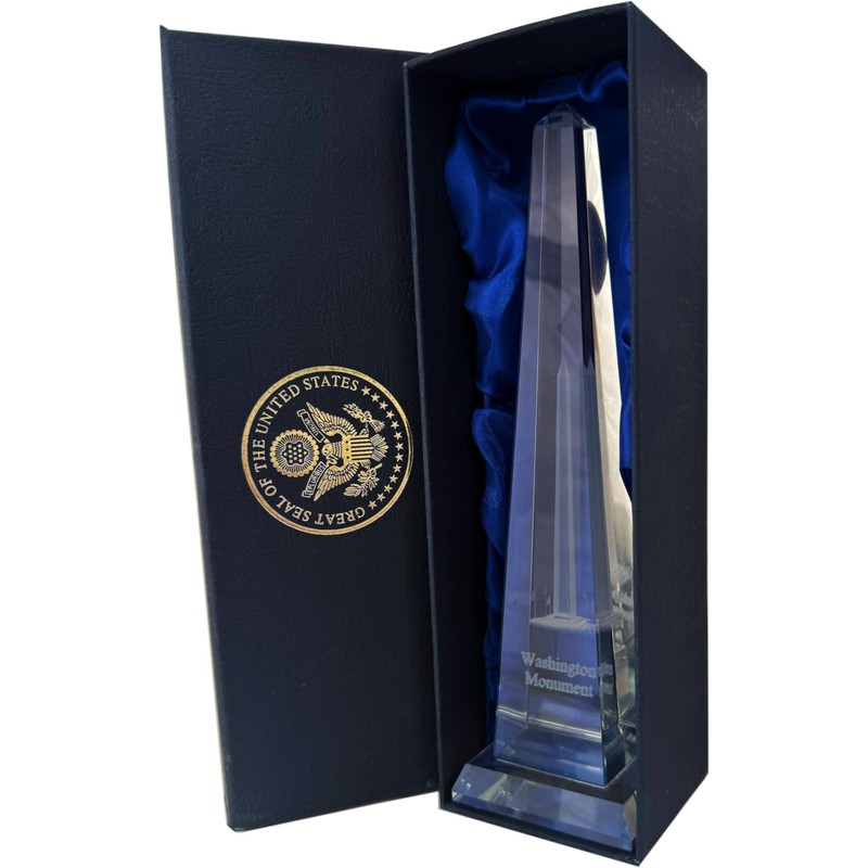 Presidential Souvenirs Washington Monument Crystal Figurine - Large