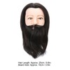 Salon Male Mannequin Head Human Hair Practice Hairdressing Training Head