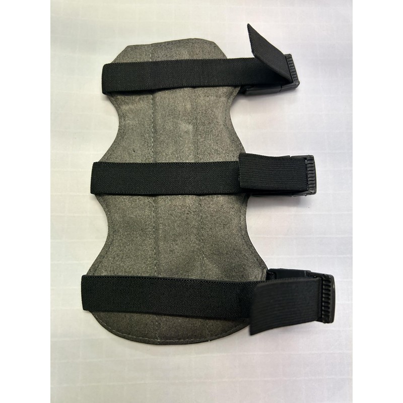 ASD Archery Arm Guard. Single, 3 strap. Grey. 18cm x