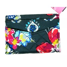 Vera Bradley Ladies Iconic Slim Card Case Wallet Pretty Posies New