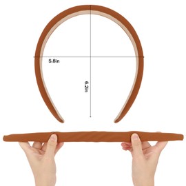 Oblihumoy 4 PCS Headband for Women Wide Headband Thick Hair Head Bands Non Slip Padded Hairband Fashion Hair Accessories for Women Girls