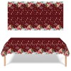 137*274cm Christmas Disposable Tablecloths,Merry Christmas Red Plaid,Snowflake,Car Xmas Tablecloth Waterproof