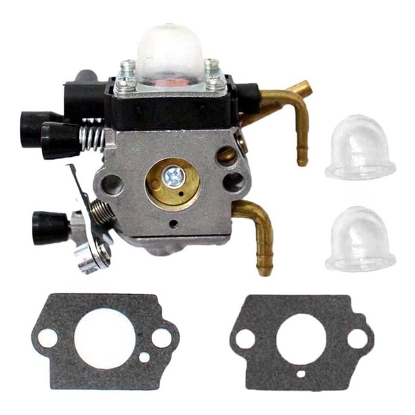 HURI Carburettor + Gasket + Fuel Pump Fits Stihl HS81 HS81R HS81RC HS81T HS86 HS86R HS86T # ZAMA C1Q-S225