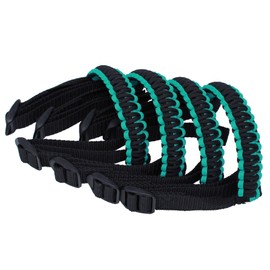 BubbasGarageTv - Paracord Grab Handles for Jeep Wrangler JL & Jeep Gladiator JT (Turquoise)