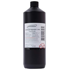 LUCEMILL Hydrogen Peroxide 11.99% Food Grade 1 Litre, Unstabilized and Additive Free