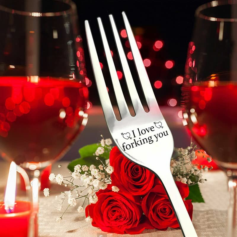 I Forking Love You Engraved Stainless Steel Fork Gift Box