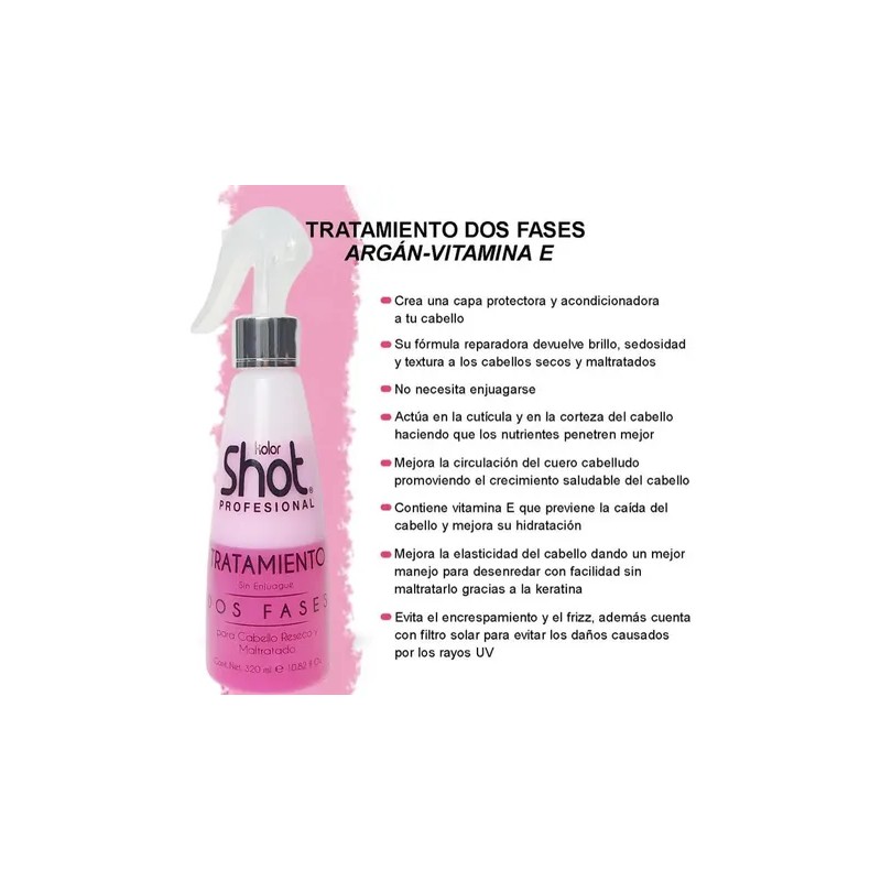 Tratamiento Profesional 2 Fases Argán Vitamina E Kolor Shot