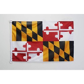 AZ FLAG - Maryland Flag - 90 x 60 cm - State of Maryland Flag 60 x 90 cm Outdoor Use - Flags