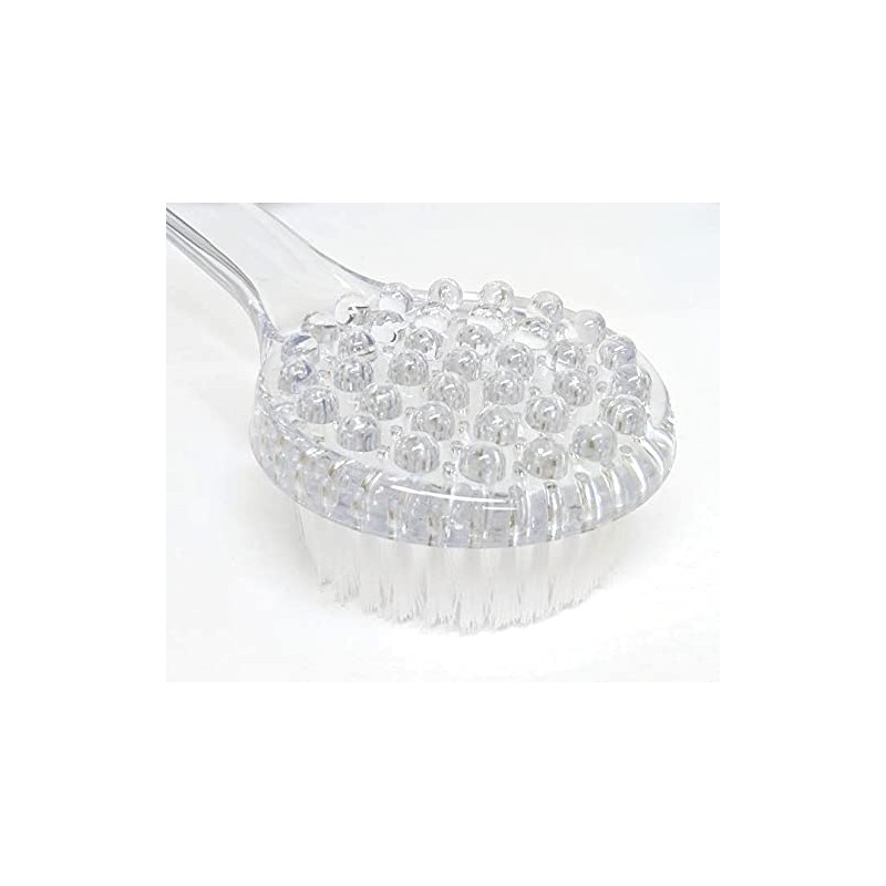 Aquasentials Exfoliating Bath Brush (15.5in) (Clear Handle)