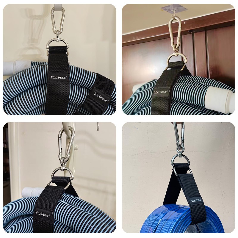 YCXX-HOME 2-Pack Heavy Duty Storage Strap with 360° Rotating Carabiner