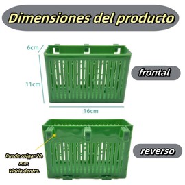 Lovgrin 2 PCS Macetero para Acuario con Pecera，Maceta Colgante para Plantas De Acuario De Gran Capacidad