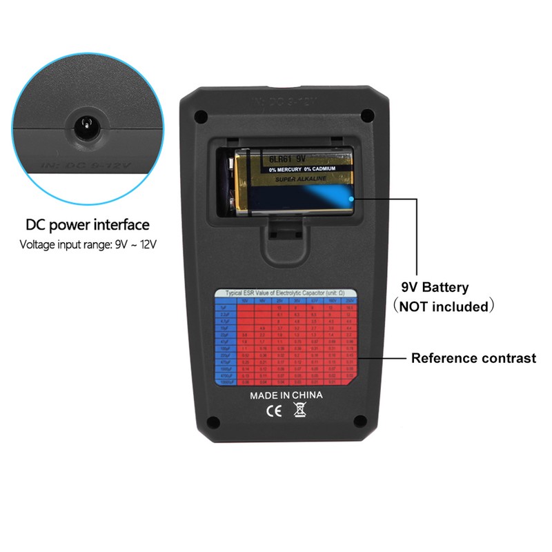 BSIDE ESR02 Pro Transistor Tester Multifunctional Digital Tester Diode Triode