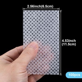 Pndeyo 100pcs End Papers for Hair, Breathable Disposable Salon Hair Perm Papers, High Temperature Resistance Curling Tissue Styling Accessories for Cold and Hot Perms- White