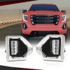 CROSSDESIGN Switchback LED Fog Lights w/Switch & Bezel Compatible with