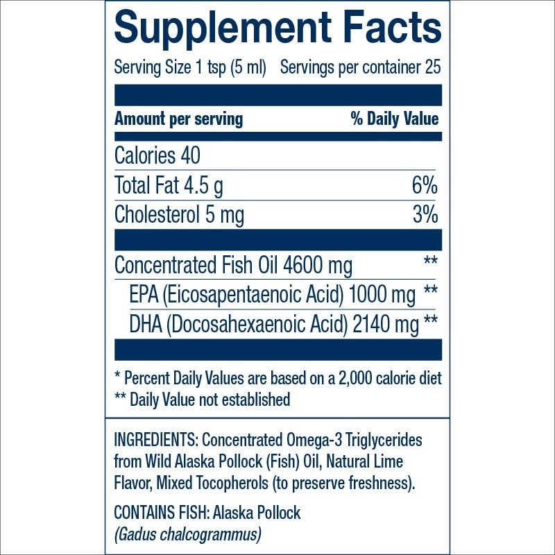 Wiley's Finest Summit DHA líquido, 2140 mg DHA + 460