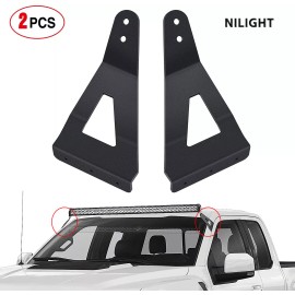 Nilight 2x 52” Curved LED Light Bar Mounting Bracket for 2004-2018 Ford F150 &SVT Raptor