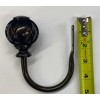 BDD Tieback Holder Dark Brown Sphere Shape With Pattern type