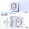 Dontay Pocket Door Lock and Pull, Square Privacy (Bed/Bath) Latch,