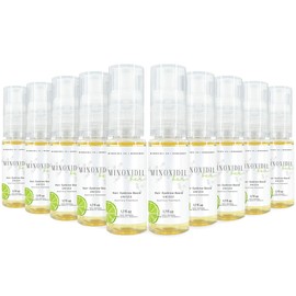 Espuma Minoxidil 5% con Concentrado de Bergamota Tratamiento Barba y Cabello 10 Botellas MAYOREO