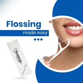 Gadgetime USA Dental Floss Picks (Pack of 10) - Individually Wrapped Oral Care Flossers for Adults & Kids - Travel Dental Picks for Teeth Cleaning & Plaque Removal - No Break & No Shred Floss