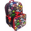 Ruz Kawaii Avengers 16" Backpack With Detachable Lunch Box