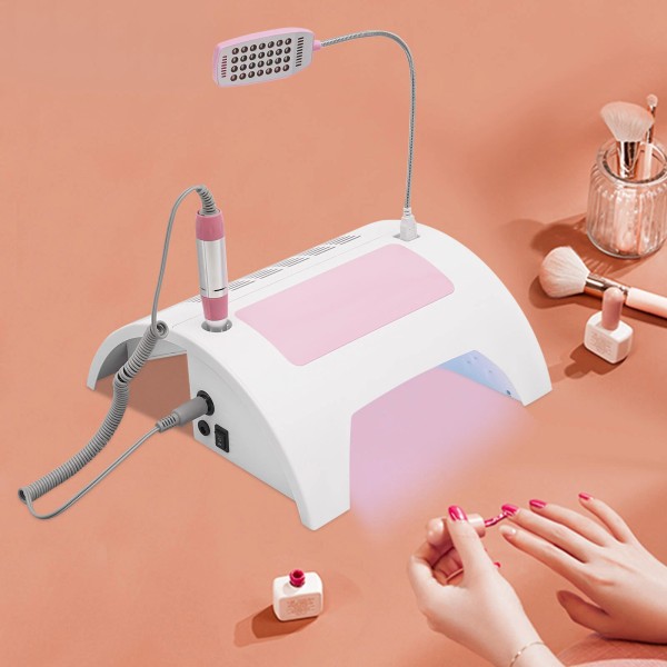 Unbranded 5 In 1 Timing Nail Lamp Nail Dust Collector