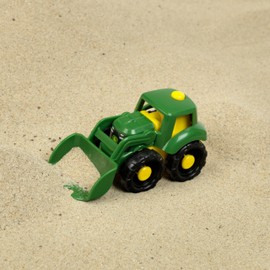 Theo Klein 3960 John Deere tractor, 1:50 I Stable vehicle for the sandbox I Made from sturdy recyclable plastic I Toy for children from 18 months