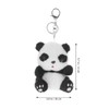 UPKOCH Adorable Plush Panda Keychain for Handbags - 4.7 Inch