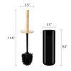 SUBEKYU Toilet Brush, Toilet Bowl Brush and Holder Set, Bathroom