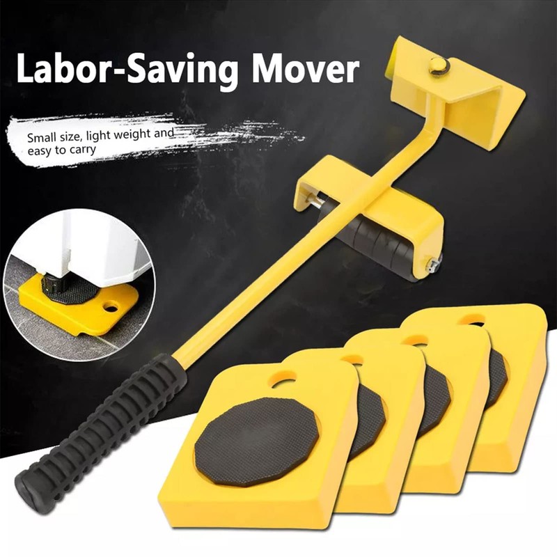 Furniture Lifter Tool Set, Anti Slip Alloy Steel Lever Principle