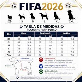 Playera para Perro con diseño Oficial FIFA – Francia – Talla S