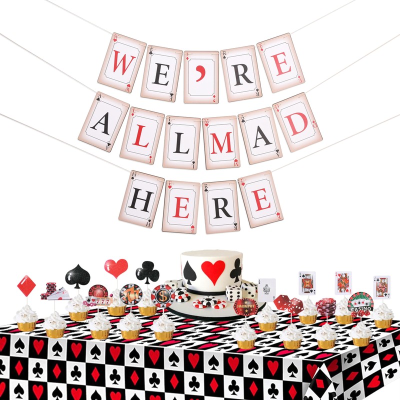 We’Re All Mad Here Banner - Alice In Wonderland First/1st