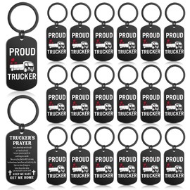 Huquary Truck Driver Gifts Thank You Trucker Themed Keychain for Husband Dad Birthday Christmas Fathers Day