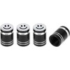Tapones decorativos para válvula de neumático, color negro, 7 x