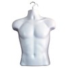 White Male Mannequin Hollow Back Body Torso Dress Form &