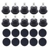 Felimoa 10 Piece Fixed Caster Chair Foot Caster Office Chair