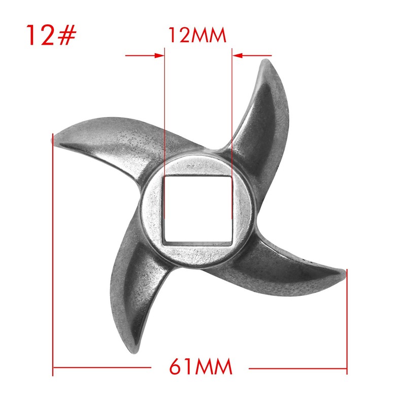 12# Meat Grinder Blade Stainless Steel Knife Cutter Replacement for