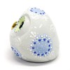 Kutani Pottery Figurine Ball Owl (Blue) Pottery Present Gift 60th