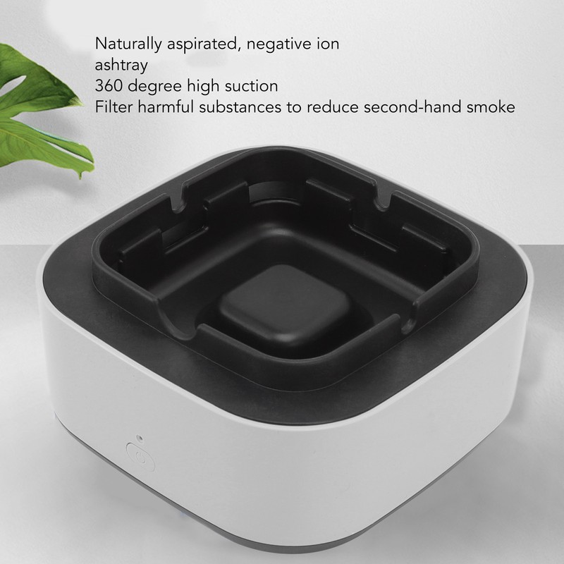 Smokeless Ashtray Multifunctional Anti Fly Dust 2 in 1 Negative