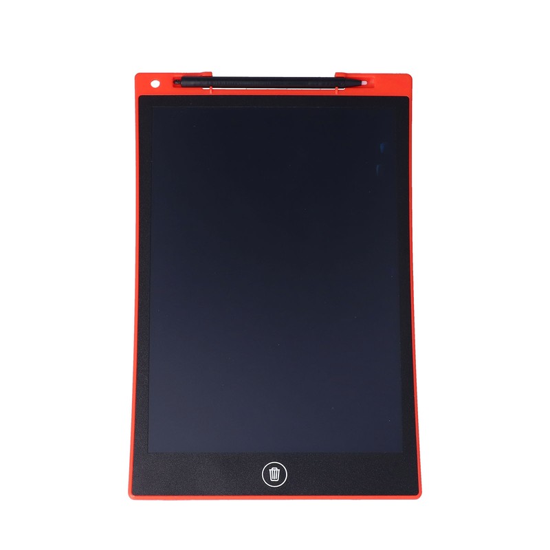 LCD Writing Tablet 10in Full Screen Replaceable Button Battery Red