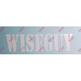 Wiseguy Vintage Retro Custom Made  Vinyl Sticker, Classic TV, 5x1.5 Inches!