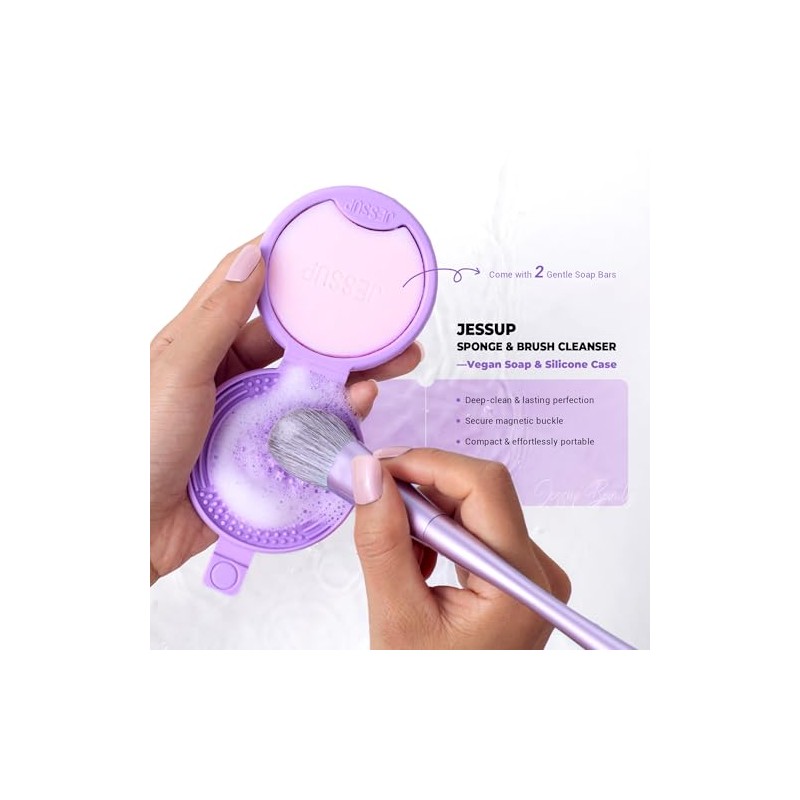 Jessup Alfombrilla Limpiadora de Brochas de Maquillaje de Silicona con