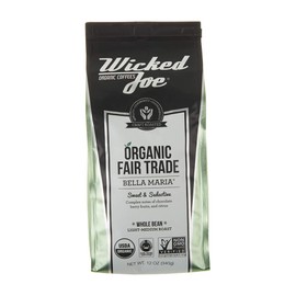 Wicked Joe Coffee Bella Maria Whole Bean, 12 oz