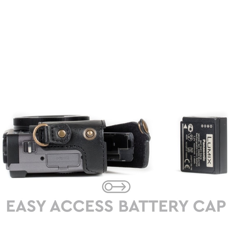MegaGear MG1258 Panasonic Lumix DC-TZ95, DC-TZ90 Ever Ready Leder Kamera-Case