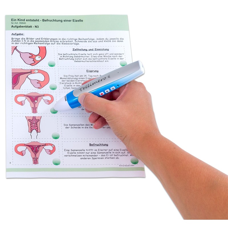 Tellimero - 400 Pcs Kids Digital Reading Pen Sticker Sheet