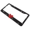 Fashion Romantic Black Frame Red Heart Crystal License Plate Frames,Exclusive