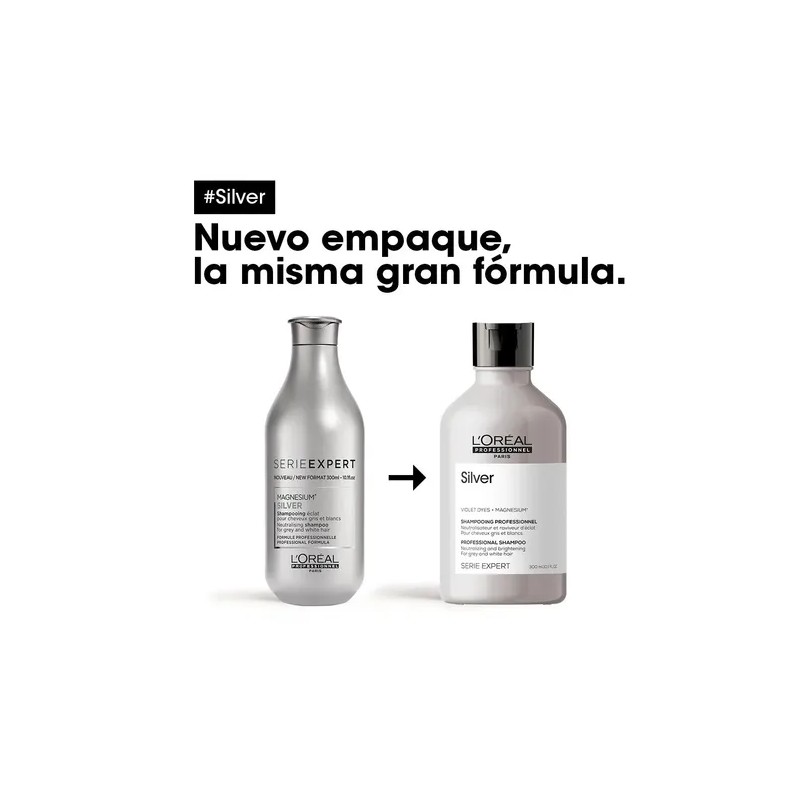 Shampoo Cuidado Canas Loréal Professionnel Silver 300ml