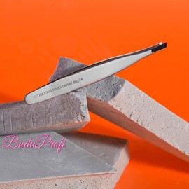 Vj Eyebrow Tweezers Staleks TE-20 Beauty Tools Implements Instruments for Beautician Brow Hair Removal (Type 2)