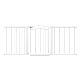 Fairy Baby Extra Wide Baby Gate for Kids or Pets Walk Thru Dog Gates for The House Doorway Child Safety Gate 76.38"-79.13"