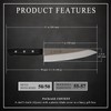 Syosaku Japanese Chef Knife Molybdenum Vanadium Stainless Steel w/o Bolster,